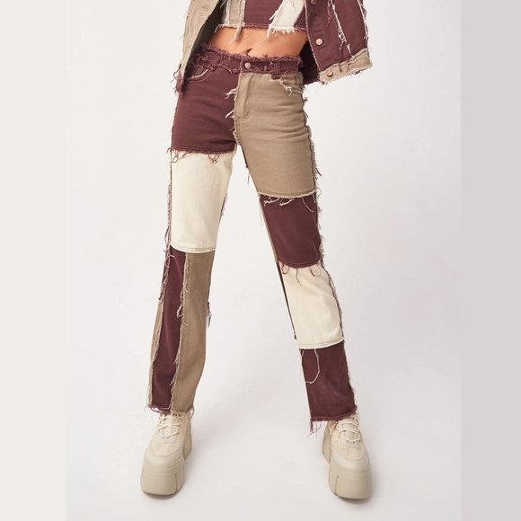 High Waist Tight Buttocks Women's Straight Jeans - Picture 3 of 4